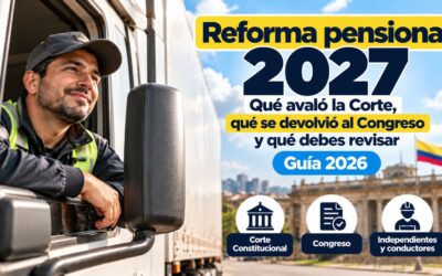 Reforma pensional 2027: qué avaló la Corte, qué se devolvió al Congreso y qué revisar si eres independiente o conductor (Guía 2026)